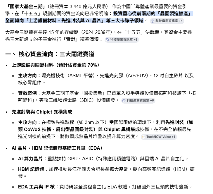 在中國官方正式批准的「十五五」規劃 將半導體自立提到最高國家戰略