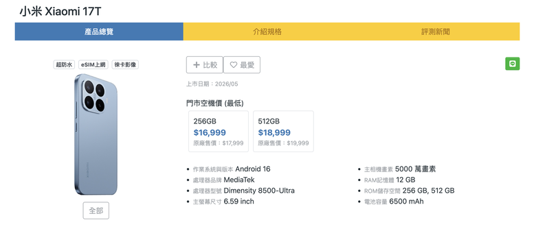 17~18K拍照機怎麼選
