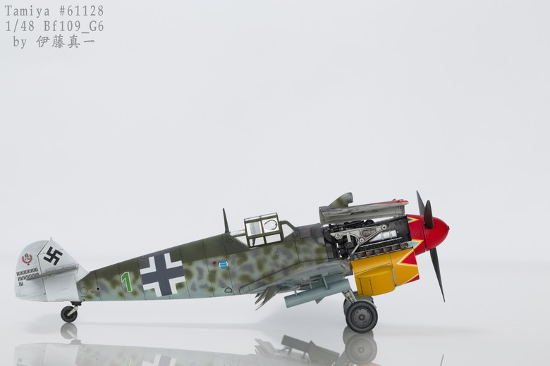 【模型樣品製作】TAMIYA 1/48 Bf109 G-6 後期型 #61128