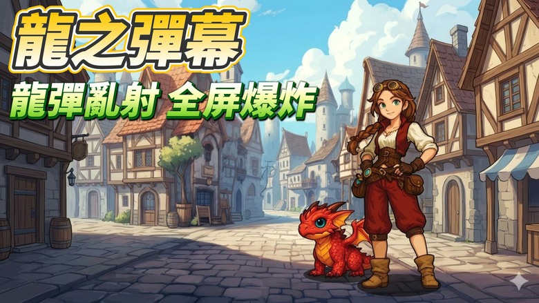 《龍爆：打磚塊 肉鴿RPG》Dragon Barrage 5月29日更新 顛覆傳統打磚塊玩法！結合 Roguelike 養成、彈幕割草 | 操控龍夥伴發射瘋狂反彈彈幕 在滿屏敵潮中展開極限生存挑戰
