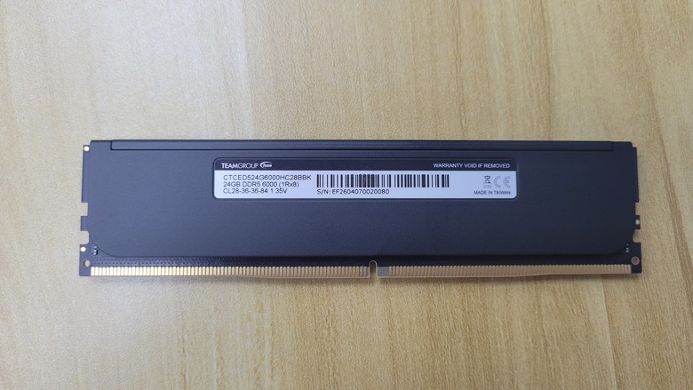 點我看大圖 2026的黃金開箱 T-CREATE EXPERT 24GB D5-6000CL28 評測