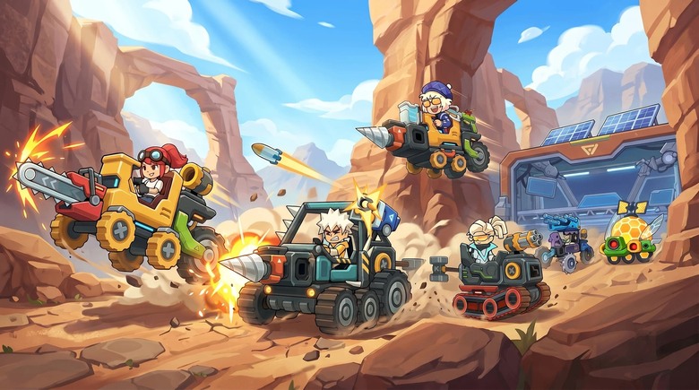 《賽車大師：競速 PVP》6月17日更新 Car Master: Racing PVP 打造瘋狂戰車 征服全球競技場 | 自由收集引擎、車架、輪胎、武器與特殊零件 打造高速跑車、重裝坦克或武裝機械車