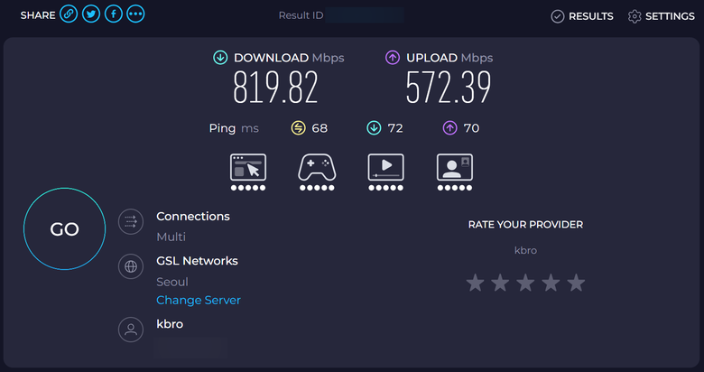 點我看大圖 凱擘 DOCSIS 3.1 對稱1Gbps網路 簡單實測