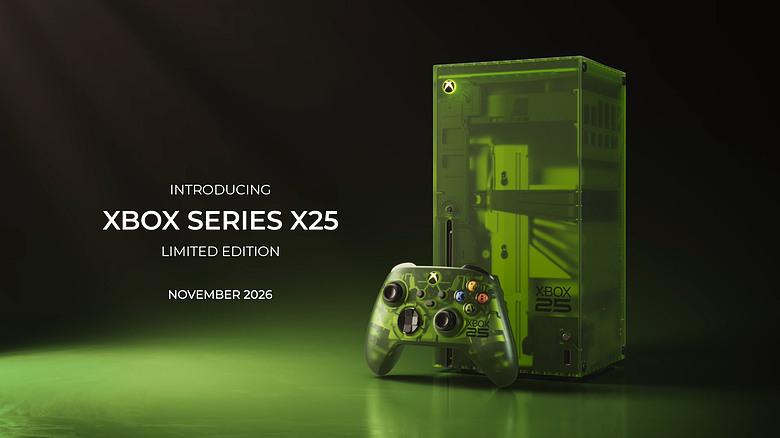 微軟公開 Xbox Series X25 限定版主機｜以透視綠色機殼慶祝 25 週年！