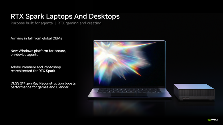 【Computex 2026】NVIDIA RTX Spark 處理器初步解析 不僅能在本地跑 AI 在遊戲部分也具備效能表現