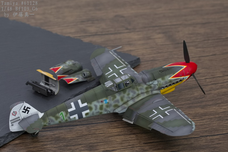 【模型樣品製作】TAMIYA 1/48 Bf109 G-6 後期型 #61128
