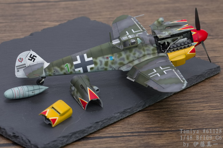 【模型樣品製作】TAMIYA 1/48 Bf109 G-6 後期型 #61128