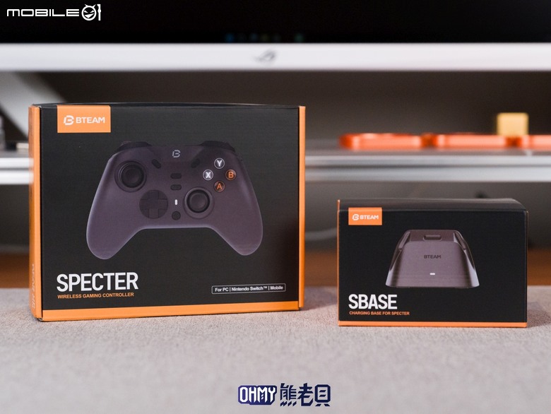雙按鈕配置、多平台通用 Bteam Specter 沛影 無線遊戲手把