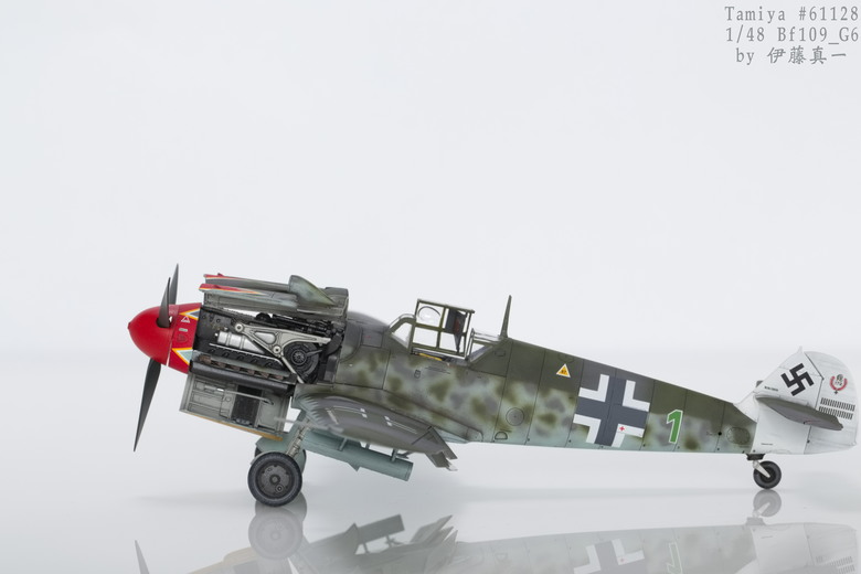 【模型樣品製作】TAMIYA 1/48 Bf109 G-6 後期型 #61128