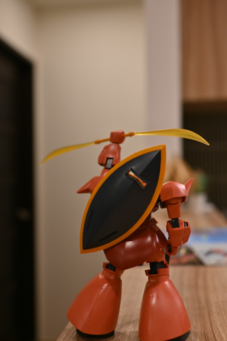 紅色有角三倍速【全家人的驚喜】HGUC MS-14S 夏亞專用傑爾古格 開箱分享
