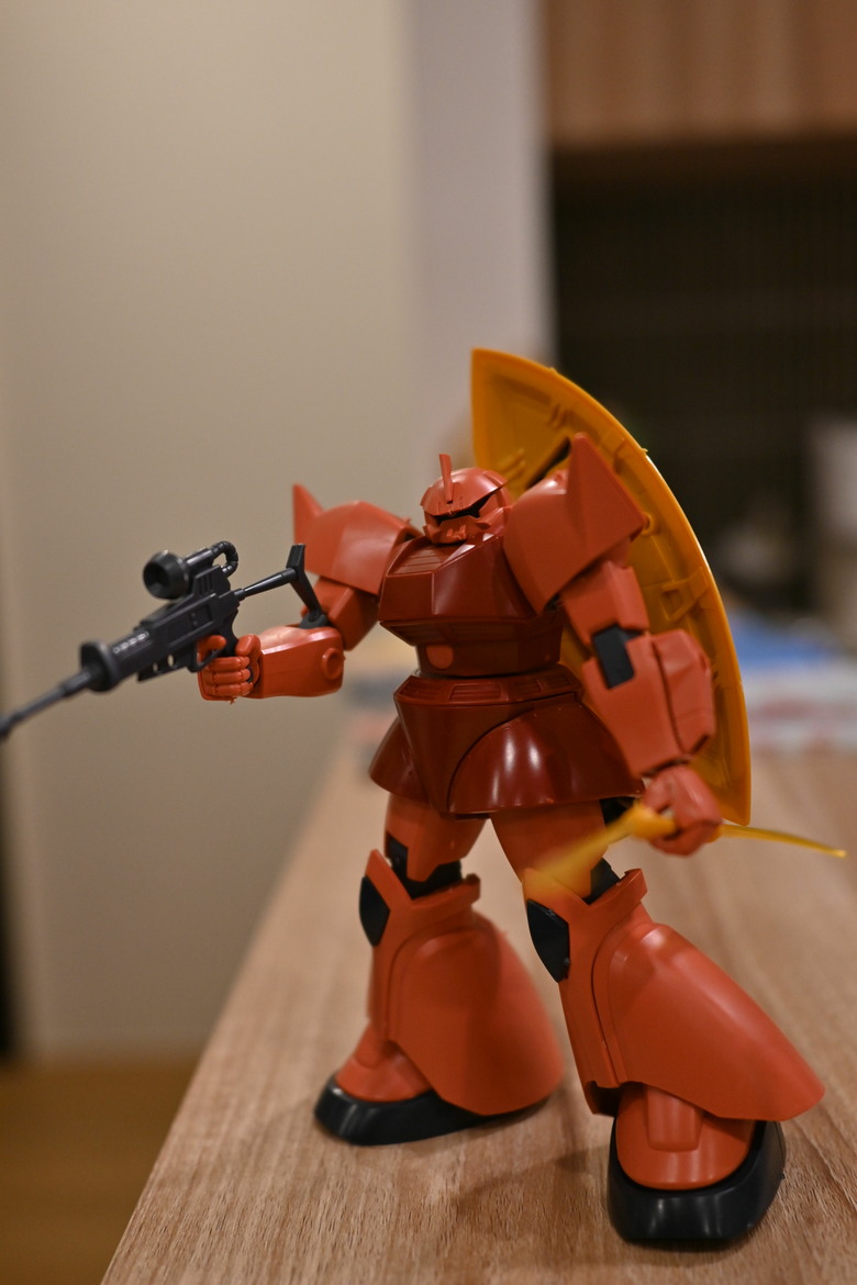 紅色有角三倍速【全家人的驚喜】HGUC MS-14S 夏亞專用傑爾古格 開箱分享