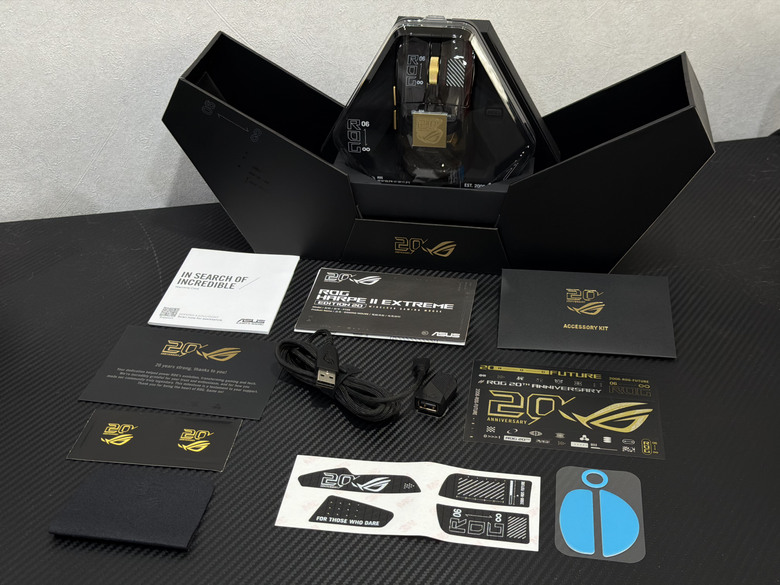 【開箱】24K鍍金aka尊爵不凡版敗家之眼｜ROG 20週年限定版鍵鼠組+鍵帽