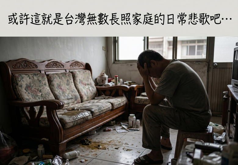 【滿滿的心酸】看到這張照片真的很...哎…或許這就是台灣無數長照家庭的日常悲歌吧…