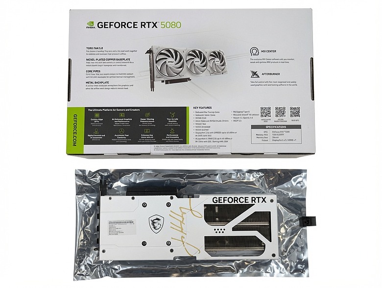 NVIDIA GeForce RTX 5080 黃仁勳親簽