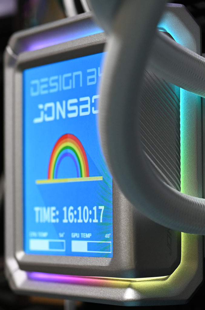點我看大圖 JONSBO TX-360 ARGB 360mm白色一體式水冷散熱器開箱