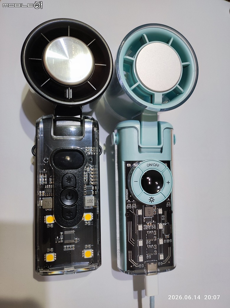 JF158透明摺疊制冷風扇(米覓同規mimax P3000)開箱測試