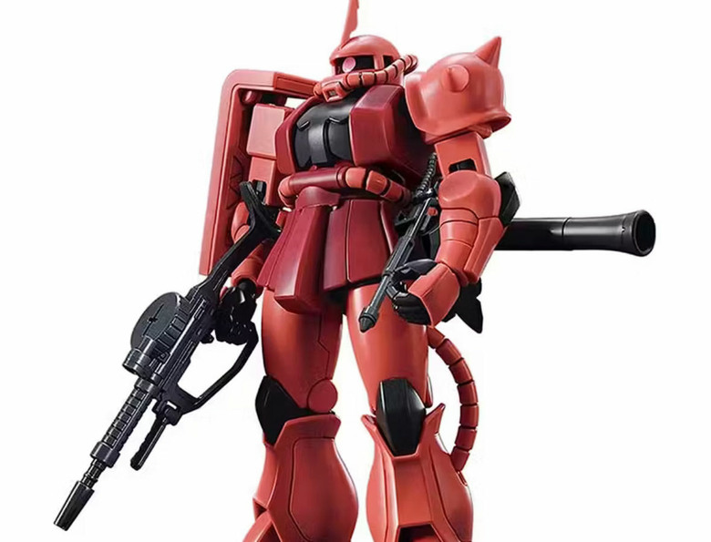 紅色有角三倍速【全家人的驚喜】HGUC MS-14S 夏亞專用傑爾古格 開箱分享