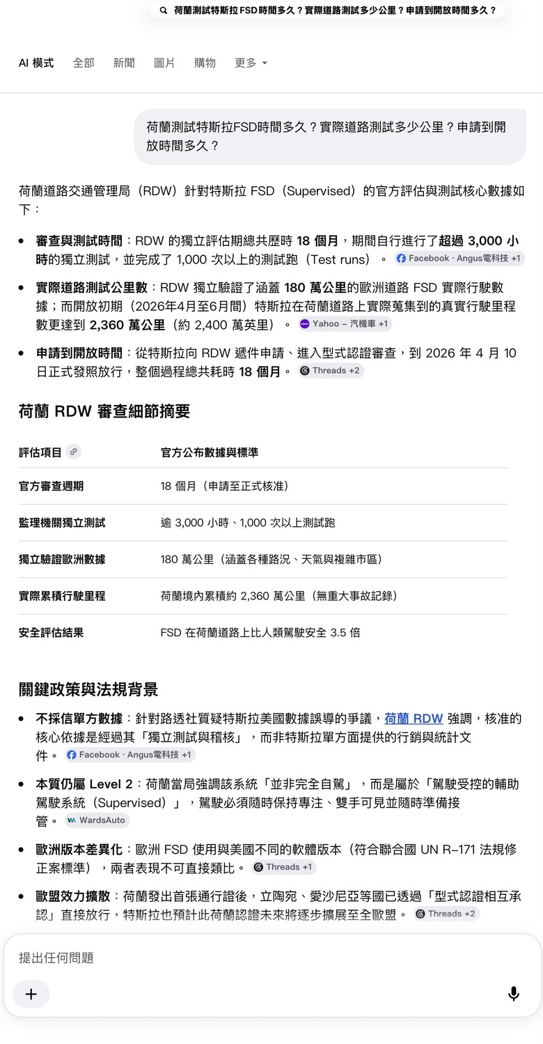 台灣FSD開放也要2年後～