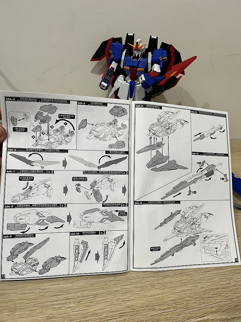 點我看大圖 【陸模開箱】爆閃1/72 ZETA Z鋼彈|超大尺寸超便宜售價,組裝後真實心得