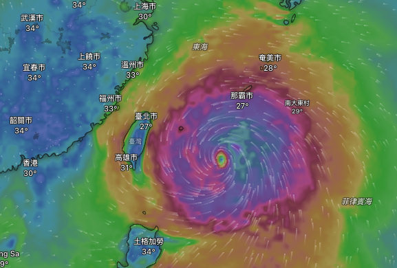 巴威颱風安全回報