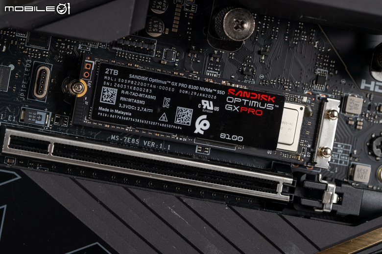 Sandisk Optimus GX Pro 8100／850X 固態硬碟實測 回歸本家後的重新出發之作