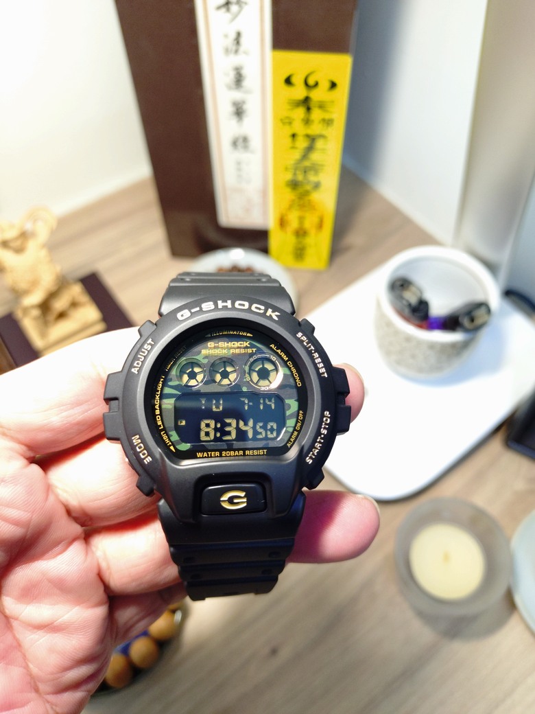開箱：G-SHOCK 黑金迷彩 DW-6900CF