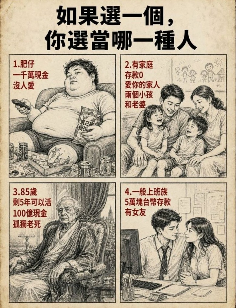 你會選哪種人生？