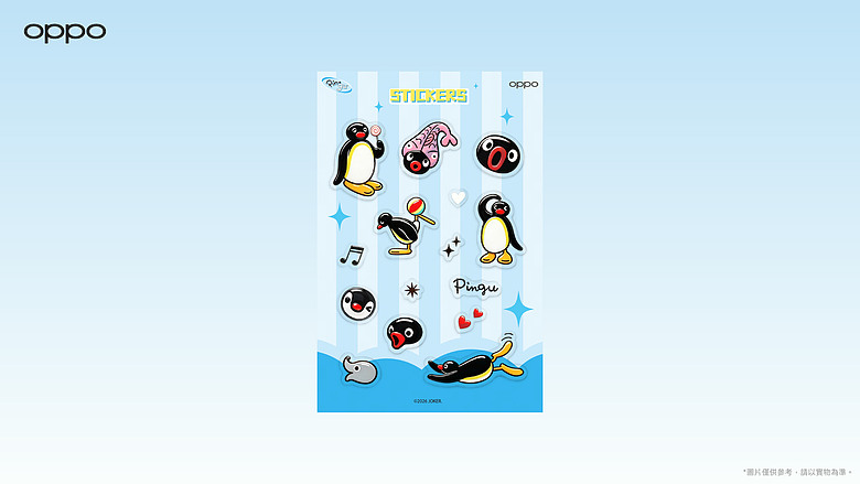 OPPO Reno16 系列攜手《Pingu 企鵝家族》 限量聯名周邊 8/1 療癒登場