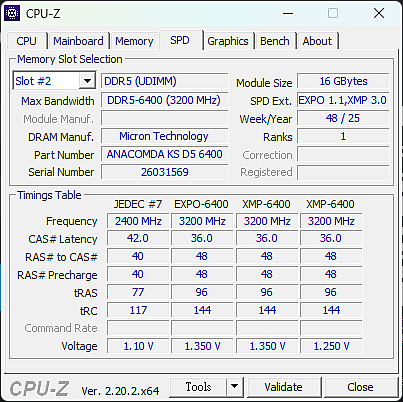 點我看大圖 ANACOMDA 巨蟒黑王蛇 DDR5-6400 10th 紀念版