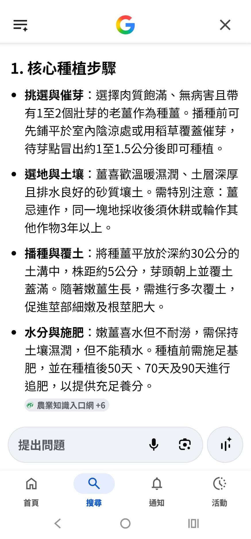 挖薑塊