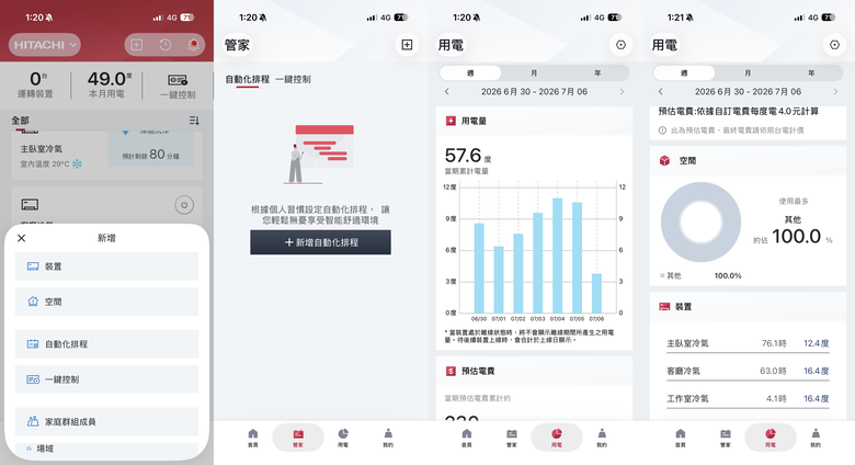 【日立冷氣智慧空調體驗活動】一支APP搞定四台冷氣，智慧生活從冷氣開始，舒適與便利一次到位