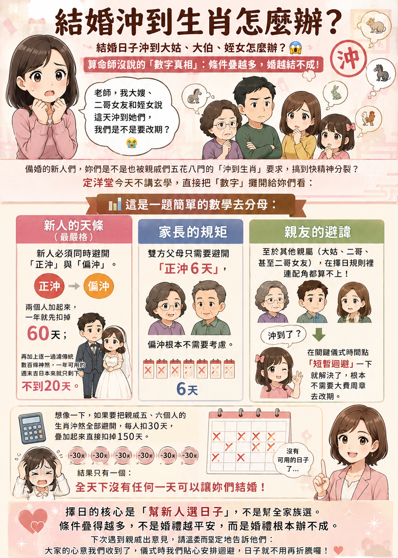 【婚禮民俗】迎娶日子偏沖到爸媽？免驚！原來傳統禮俗早就內建「天然避煞機制」