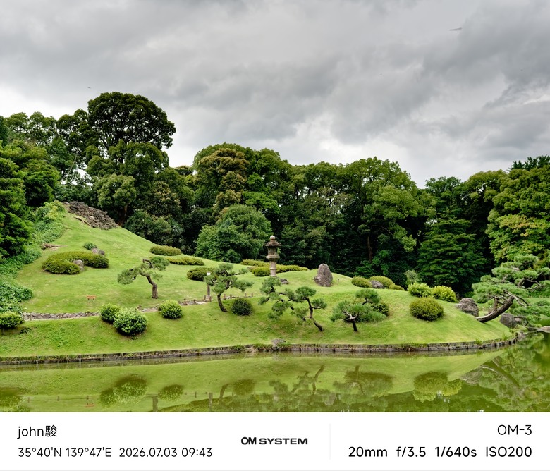 再看一次東京第一日(清澄庭園、藍瓶咖啡、OMSYSTEM PLAZA、炸牛排元村、東京鐵塔)(OM SYSTEM OM-1II、OM-3、OM-5II、TG-7)