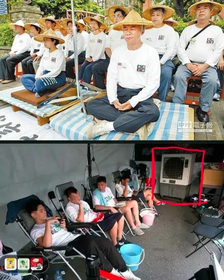 ❤️這種大熱天❤️中國國民黨發起絕食❤️要蓋厚被子❤️冷氣開到18度嗎？❤️