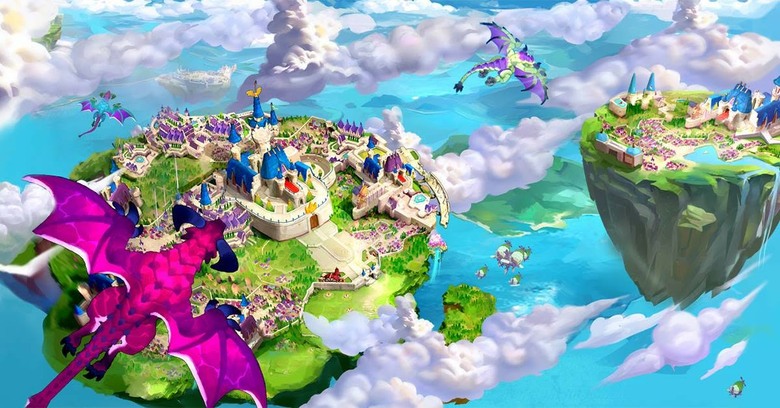 《天空王國:龍之紀元》奇幻策略 SLG 化身浮空城領主 在浩瀚天空中打造專屬移動王國 率領飛龍、騎士與魔法英雄征戰四方 | 建設堅不可摧的浮空城堡 培養遠古巨龍與傳奇英雄 挑戰全球玩家 爭奪天空霸權