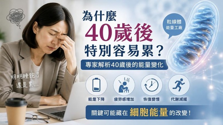 點我看大圖 40歲後真的會「斷崖式衰老」?博士解析身體出現的關鍵變化