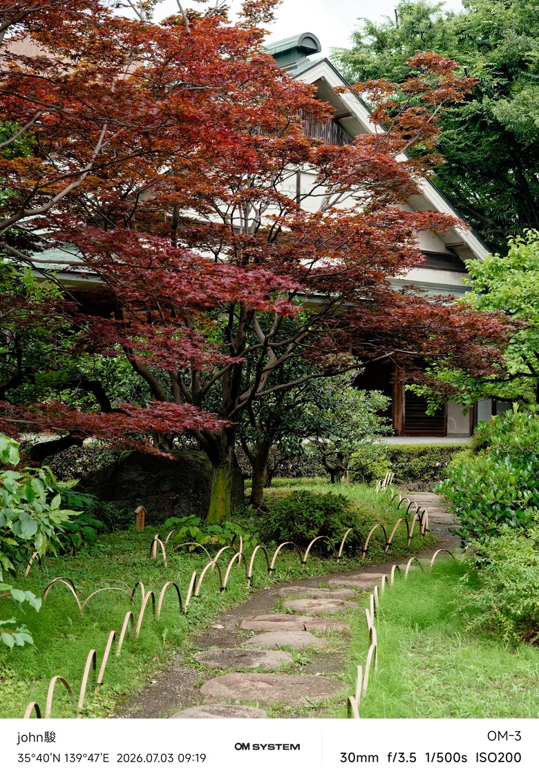 再看一次東京第一日(清澄庭園、藍瓶咖啡、OMSYSTEM PLAZA、炸牛排元村、東京鐵塔)(OM SYSTEM OM-1II、OM-3、OM-5II、TG-7)