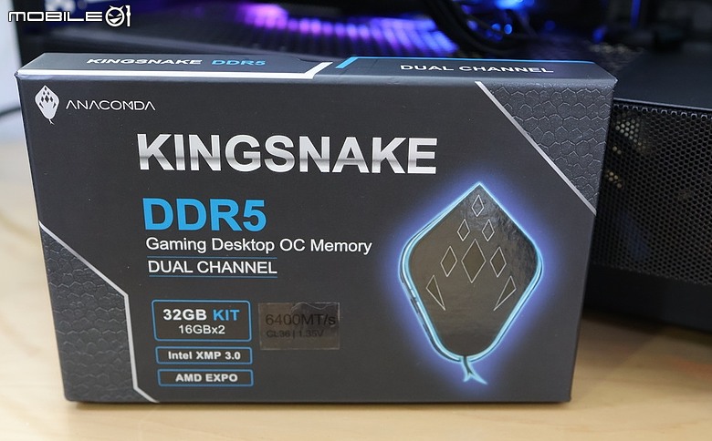 點我看大圖 ANACOMDA 巨蟒黑王蛇 DDR5-6400 10th 紀念版
