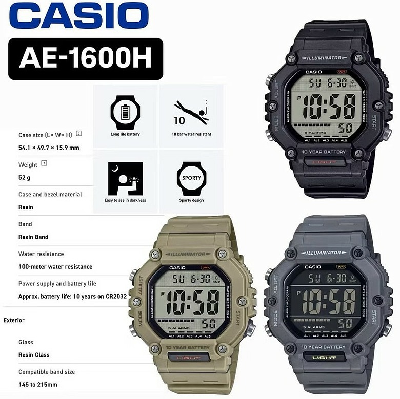 CASIO AE-1600H