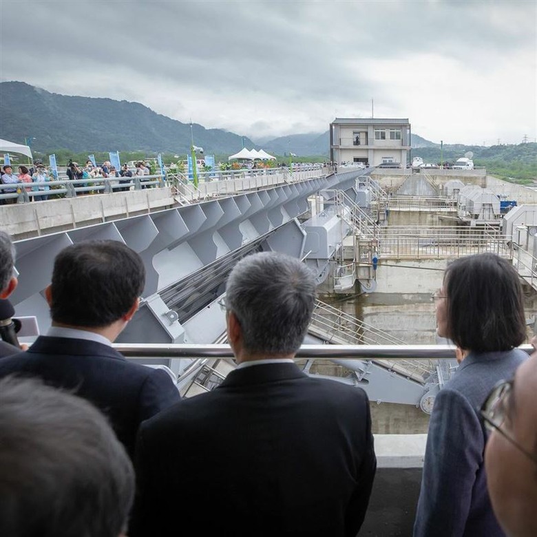 揭密石門水庫防淤隧道　蔡英文：歷經七次颱風替國家省下5.6億清淤費