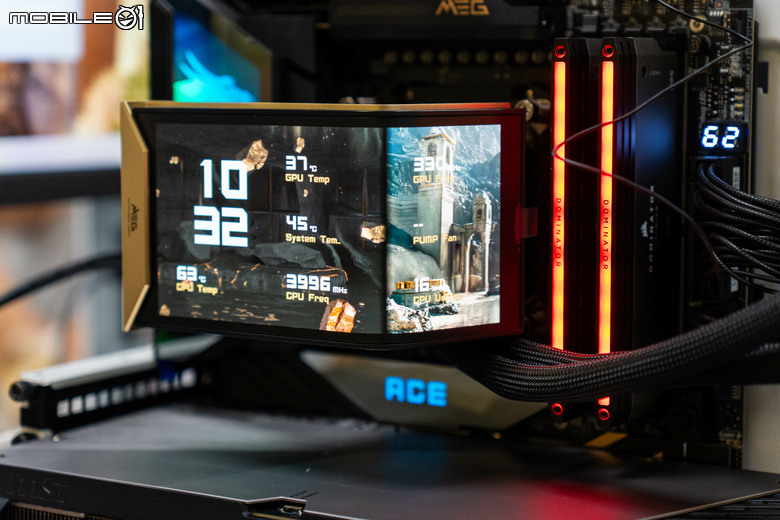 微星 MEG CORELIQUID E15 AIO 水冷散熱器開箱實測 在華麗身形內蘊涵高效散熱性能
