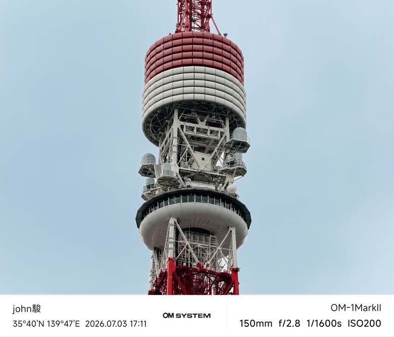再看一次東京第一日(清澄庭園、藍瓶咖啡、OMSYSTEM PLAZA、炸牛排元村、東京鐵塔)(OM SYSTEM OM-1II、OM-3、OM-5II、TG-7)