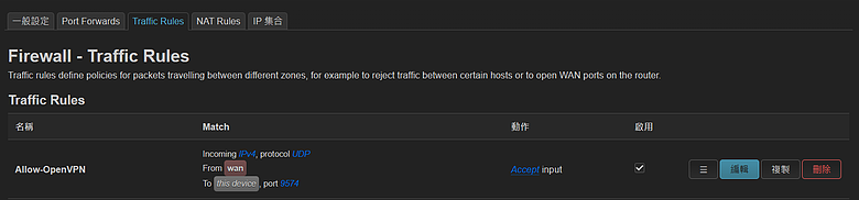OpenWrt 建置 OpenVPN