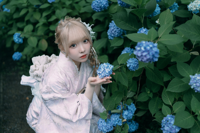 楊谷寺繡球花 - 和服雙女子漫遊 Kyoto