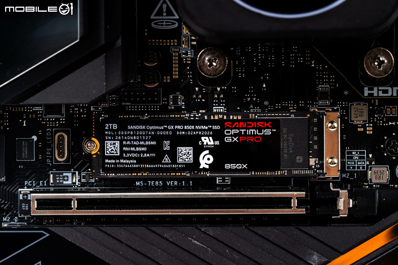 Sandisk Optimus GX Pro 8100／850X 固態硬碟實測 回歸本家後的重新出發之作
