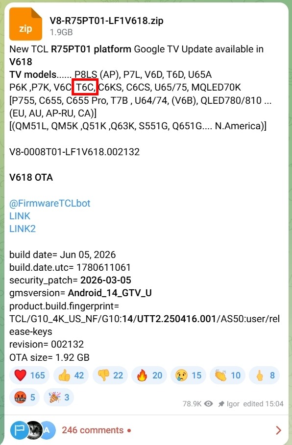TCL 系統更新請教🙏