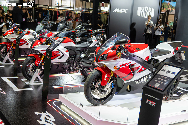 YAMAHA 70週年全機種登場，XSR155 公司重車展場售價：148,000元，限量55台另有3,000元精品抵用券！