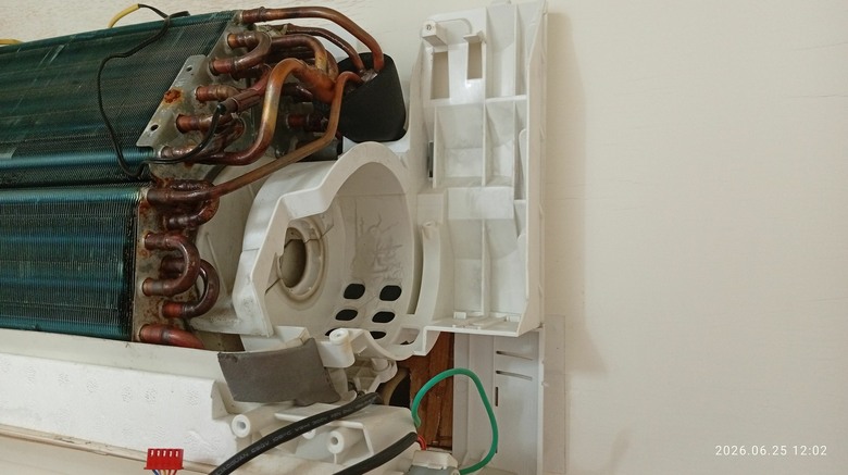 聲寶冷氣 AU-QB22D 室內機 E6 故障碼 , DIY 更換馬達記錄 !