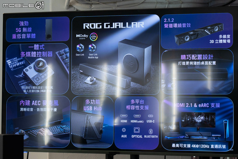 補完桌面信仰拼圖!ROG 推出 Gjallar 旗艦電競 Sound Bar 與 Raikiri II Pro PC 控制器