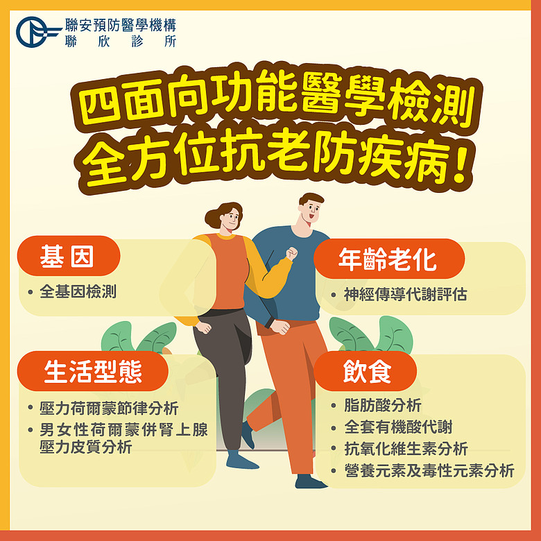 想了解身體老化：從四面向功醫檢測開始注意！